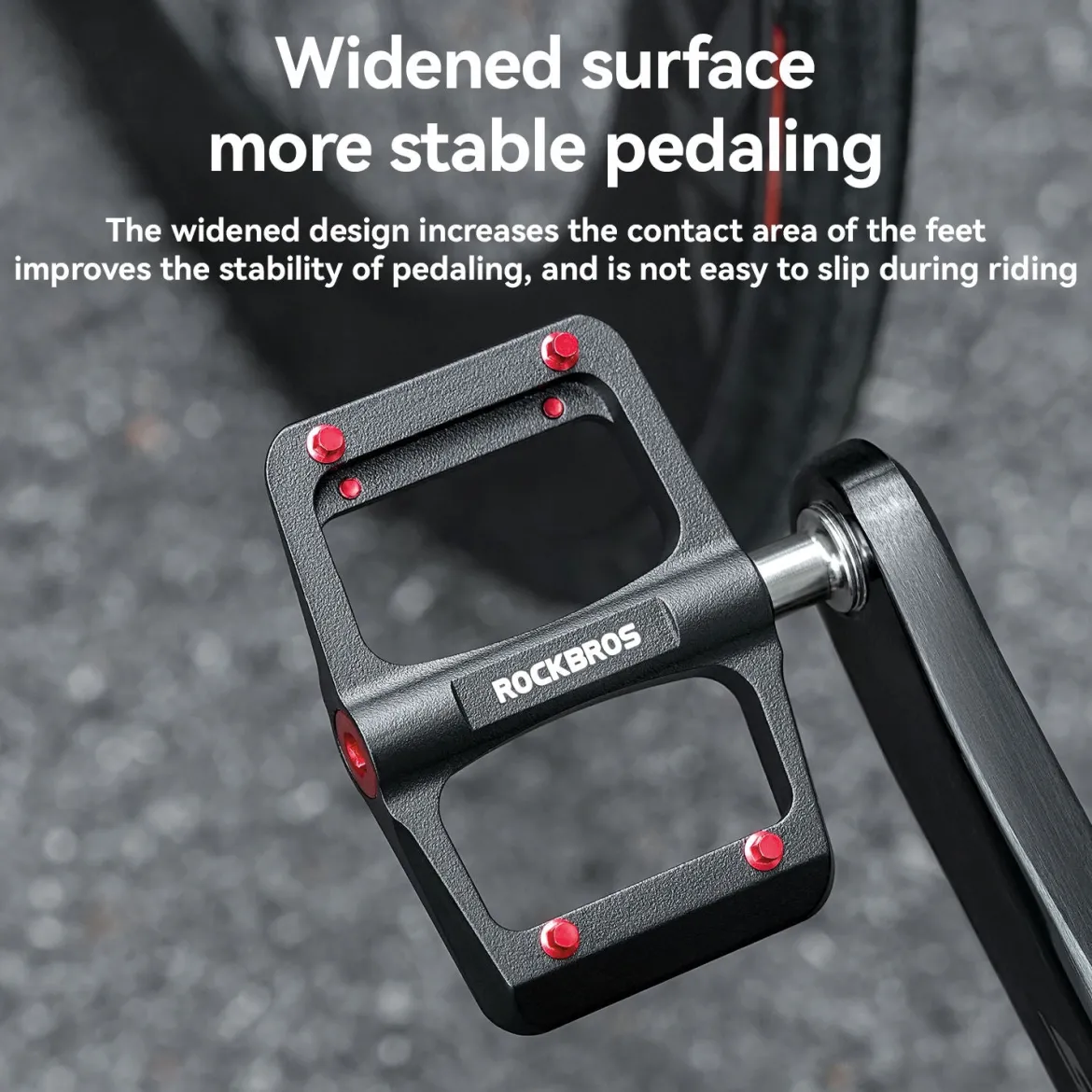 Titanium Axle & Magnesium Alloy 3-Bearing Bike Pedals