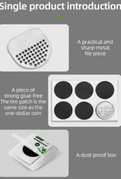 Ultra-Mini Tire Patch Kit โ Super Lightweight Ultra-Slim Pocket-Friendly