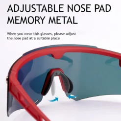 Unisex Polarized Cycling Glasses with 2 Replaceable Lenses