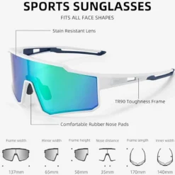 Unisex Polarized Cycling Sunglasses with TR90 Frame