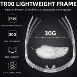 Unisex Transition Sports Sunglasses for Cycling