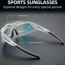 Unisex Transition Sports Sunglasses for Cycling