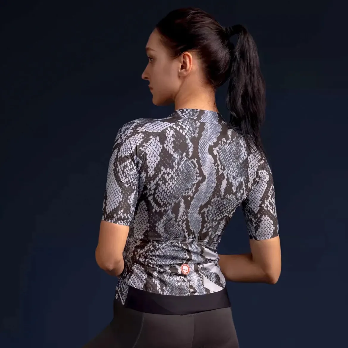 VeloNuts Women‘s Cycling Jersey Dragon-Blanc