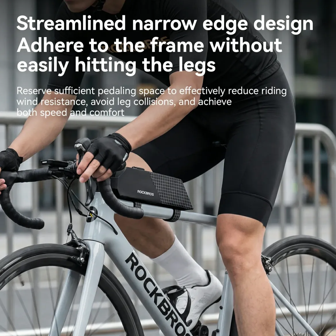 100% Waterproof Bike Frame Storage Bag Top Tube Bag 0.6L