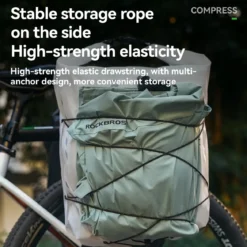 100% Waterproof Bike Rack Bag Lightweight 23L