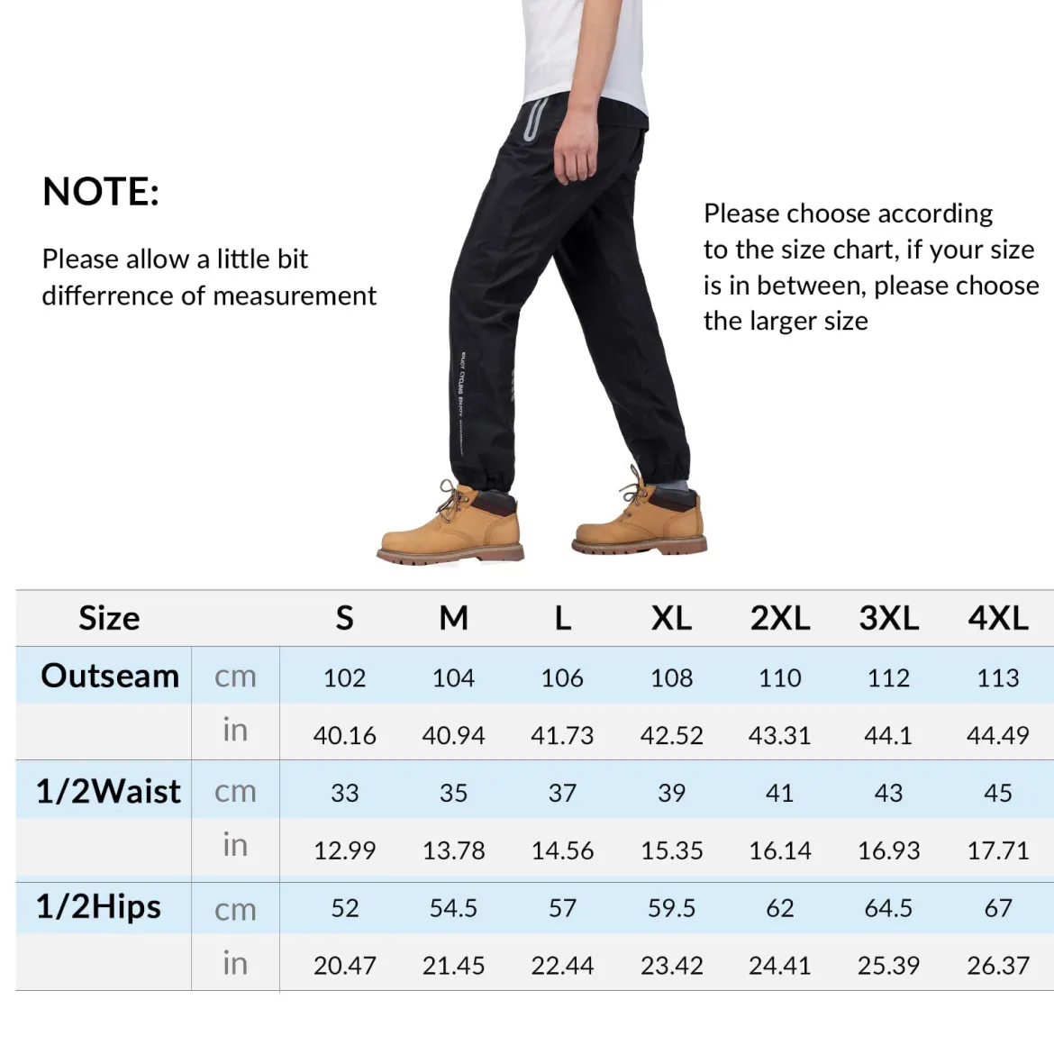 Waterproof Raincoat & Overtrousers for Men Women with Reflective