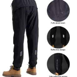 Waterproof Raincoat & Overtrousers for Men Women with Reflective
