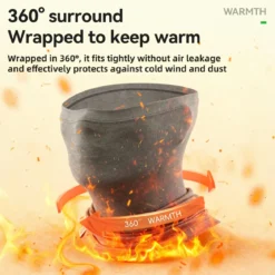 Winter Cap and Face Mask Set Merino Wool Thermal