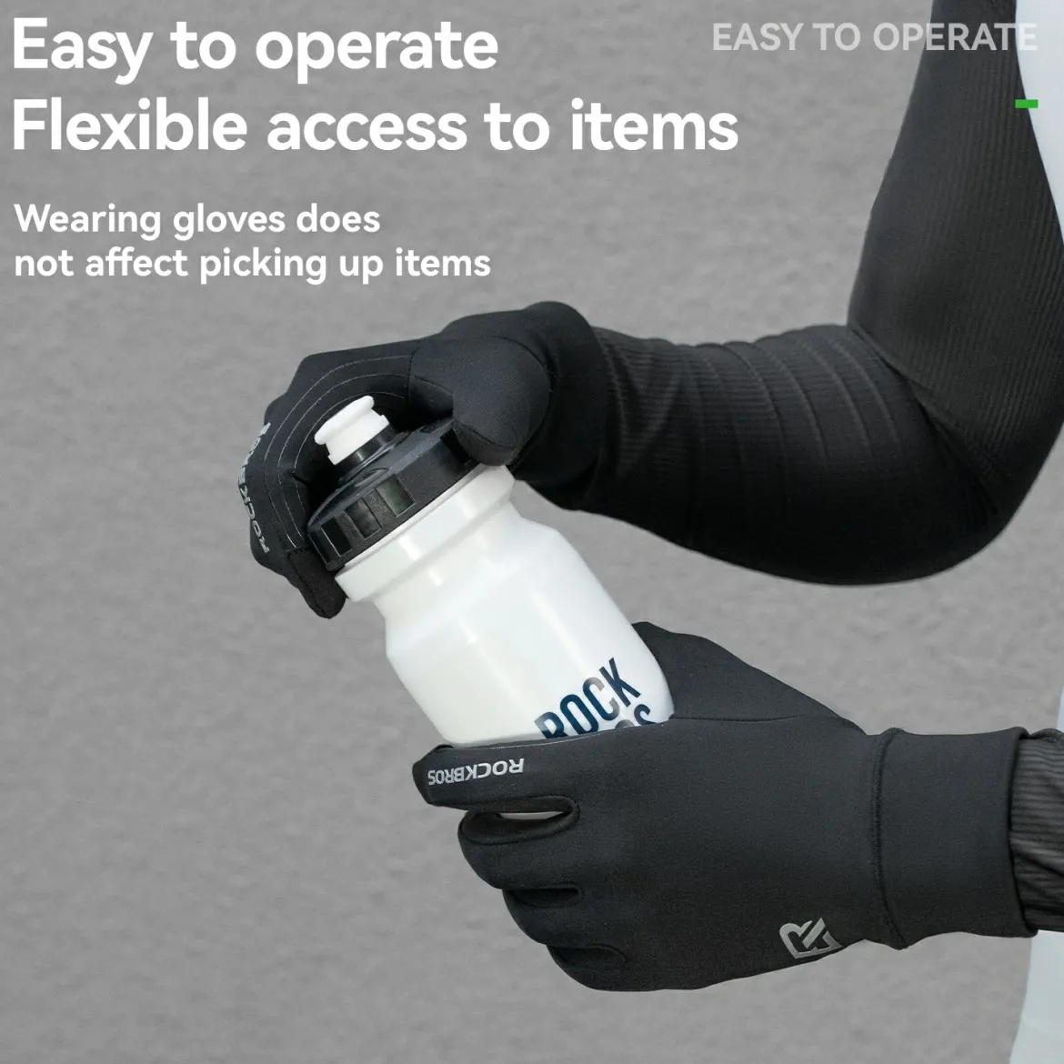 Winter Cycling Gloves Windproof Touch Screen Non-Slip Fleece Lined