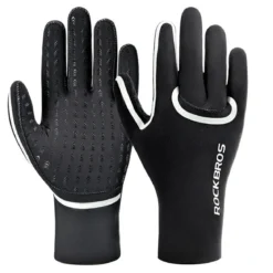 Winter Riding Gloves Water Repellent Full-Palm Silicone