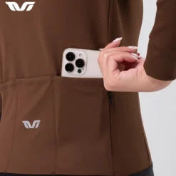 Women's Fleece Cycling Jersey Lightweight for 41–68 °F